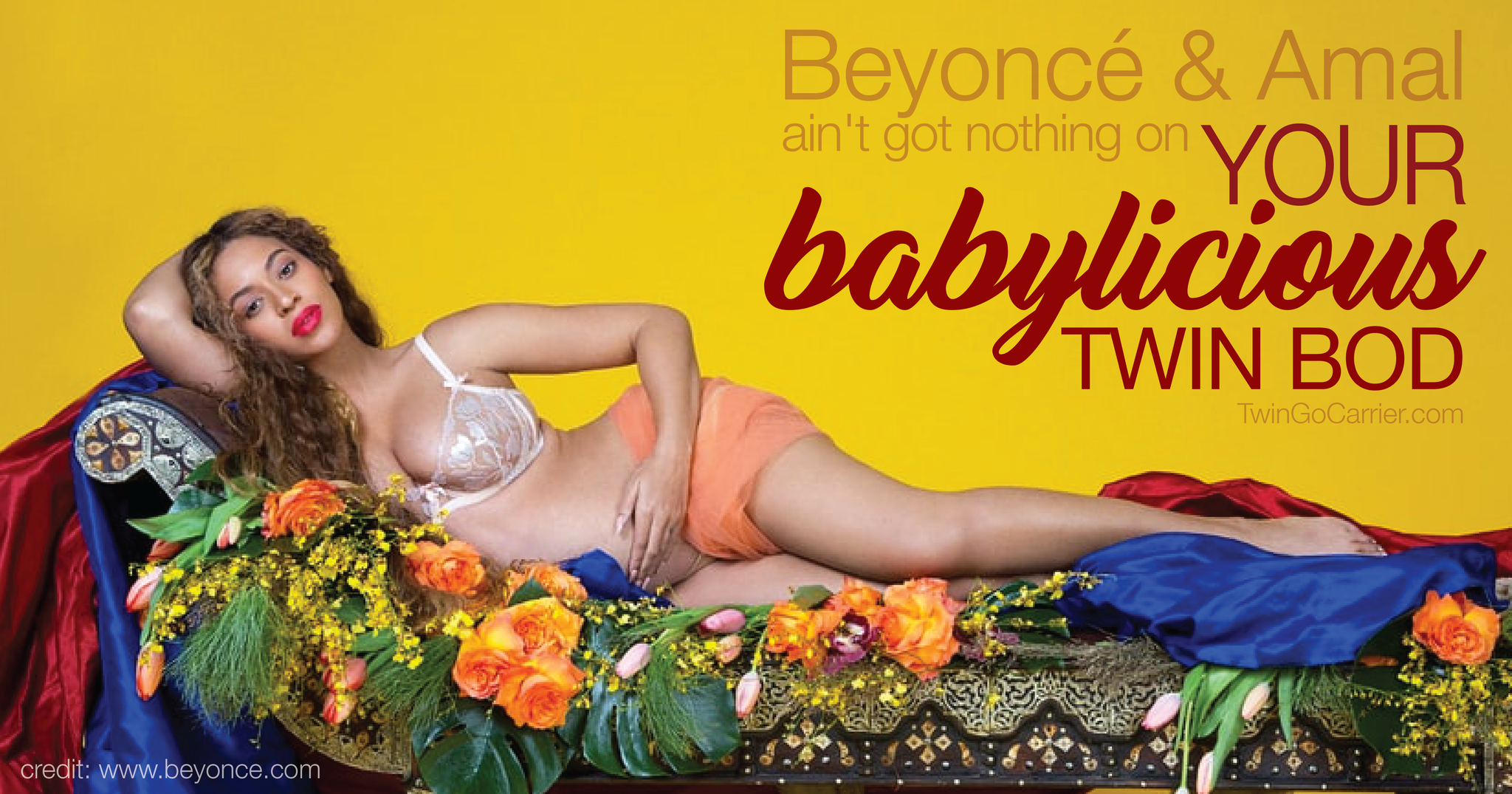 Beyoncé and Amal Ain't Got Nothing on Your Babylicious Twin Bod