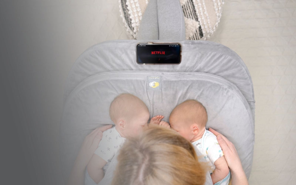 TwinGo Baby Carrier for Twins Breastfeeding Pillow for Twins