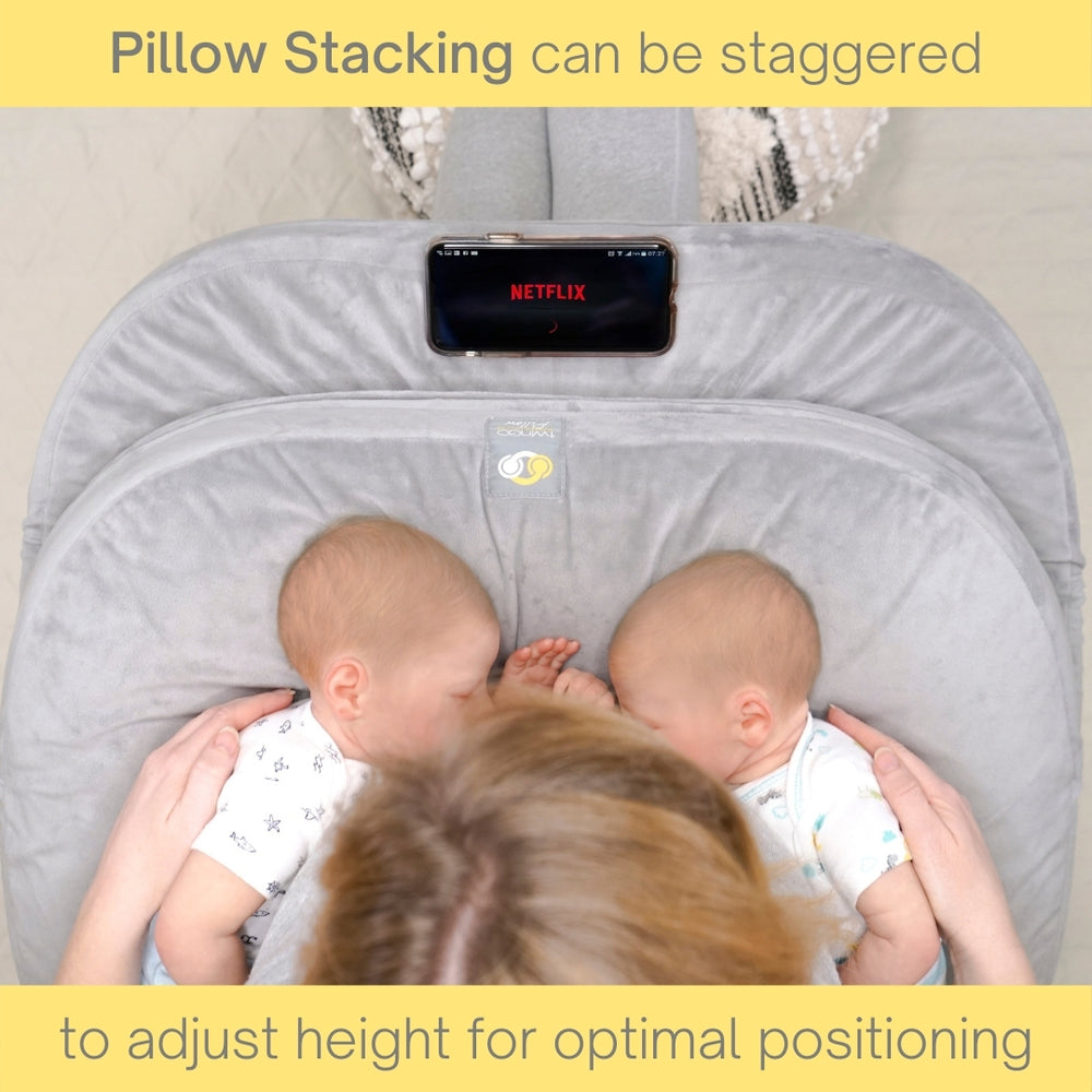 Breastfeeding Pillow Twin Boppy Lounger Baby Lounger Pillow