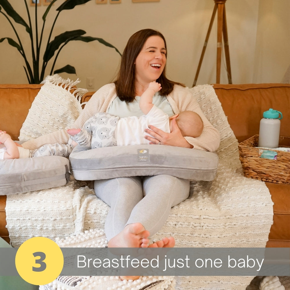 TwinGo Baby Carrier for Twins Breastfeeding Pillow for Twins